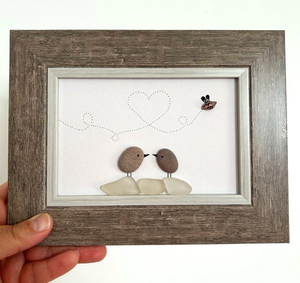 Seaglass, pebbles, seashell