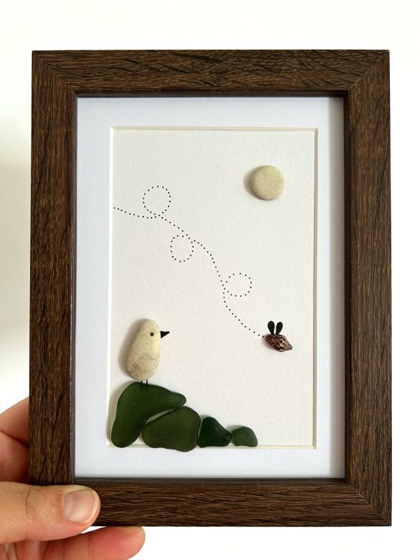 Seaglass Pebble Art