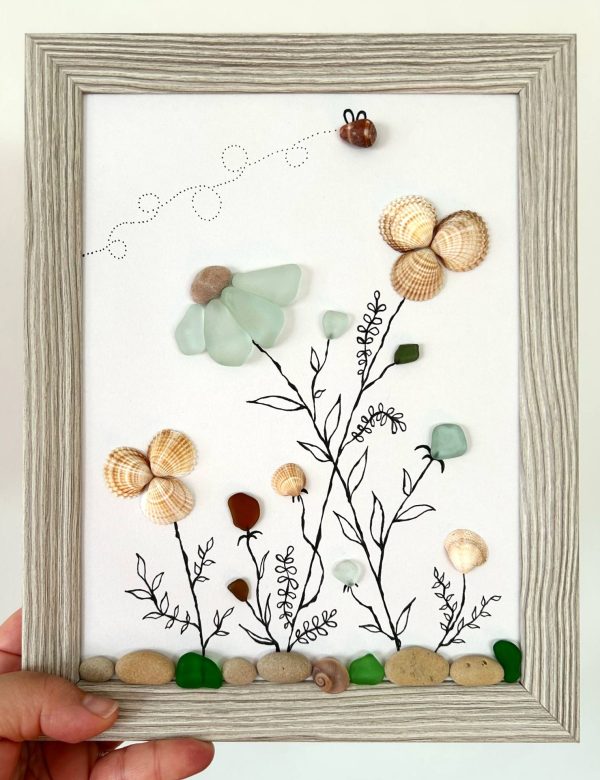 Seaglass, Seashell, Pebble Art