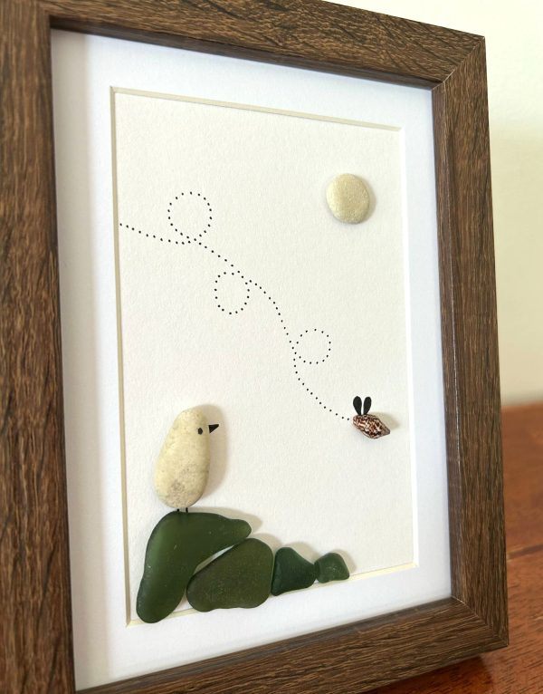 Seaglass Pebble Art