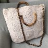 Willow Motif Cotton Tote Bag – Linen Lined & Magnetic Closure - Image 2