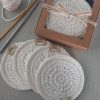 Cotton Coasters, Set of 4