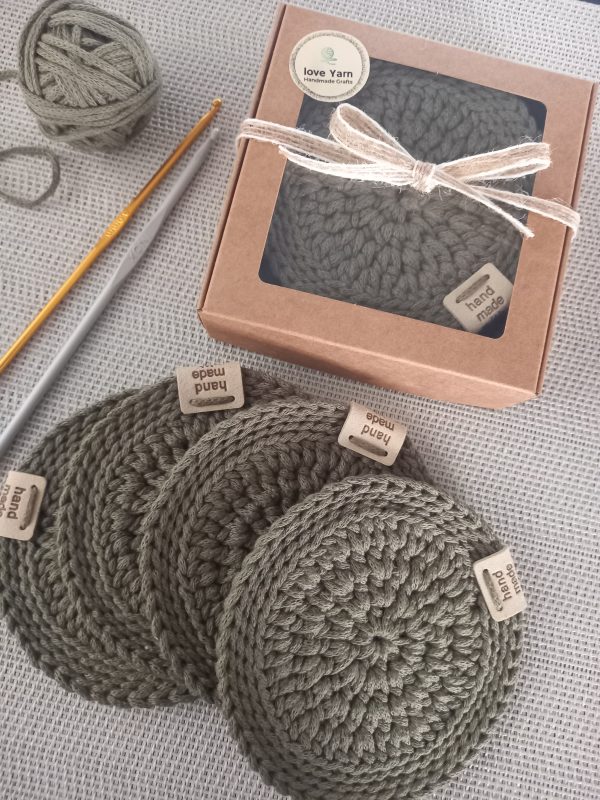 Cotton Coasters, Set of 4