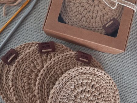 Cotton Coasters, Set of 4