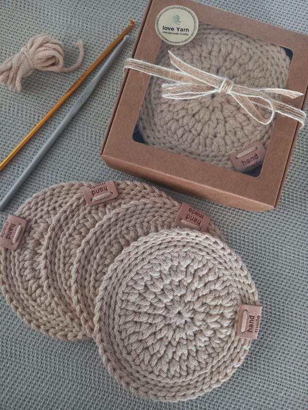 Cotton Coasters, Set of 4