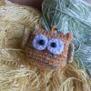 Crochet Owl Amigurumi Keychain, keyring!