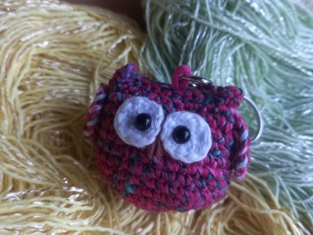 Handmade Crochet Owl Amigurumi Keychain! Cute gift, Bag Charm, keyring!