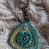 Crochet Heart Keychain, keyring!