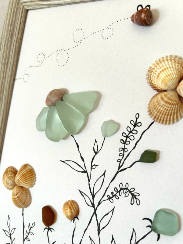 Seaglass, Seashell, Pebble Art
