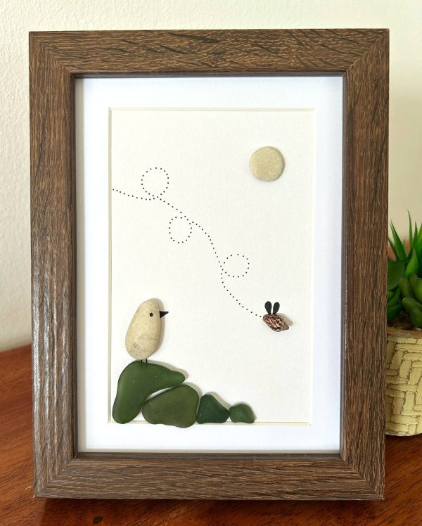 Seaglass Pebble Art