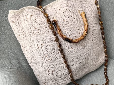 Willow Motif Cotton Tote Bag – Linen Lined & Magnetic Closure