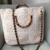 Willow Motif Cotton Tote Bag – Linen Lined & Magnetic Closure - Image 4