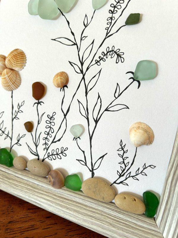 Seaglass, Seashell, Pebble Art