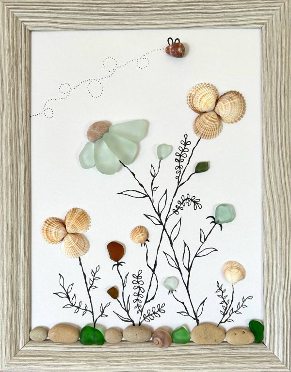 Seaglass, Seashell, Pebble Art