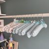 Handmade Kids Padded Hangers - Soft Fabric Baby Clothes Hangers with Bows - Nursery Closet Organizer - Baby Shower Gift Idea - Image 7