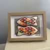 Colourful Felt Fish Framed Wall Decor -20x15cm