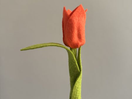 Handmade Felt Tulip -6 colours available