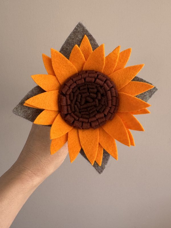 Vibrant Handmade Felt Sunflower -2 types