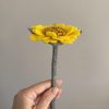Handmade Felt Yellow Daisy
