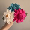 Elegant Handmade Felt Dahlia - 3 colours available