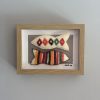 Colourful Felt Fish Framed Wall Decor -20x15cm
