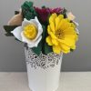 Romantic Felt Flower Pot