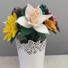 Romantic Felt Flower Pot