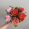 Handmade Felt Rose - 3 colours available