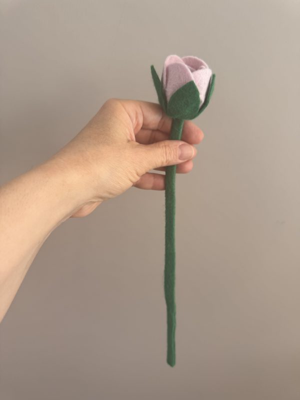Handmade Felt Rose Bud - 3 colours available