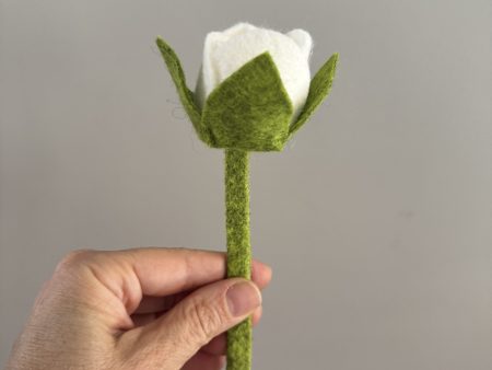 Handmade Felt Rose Bud - 3 colours available