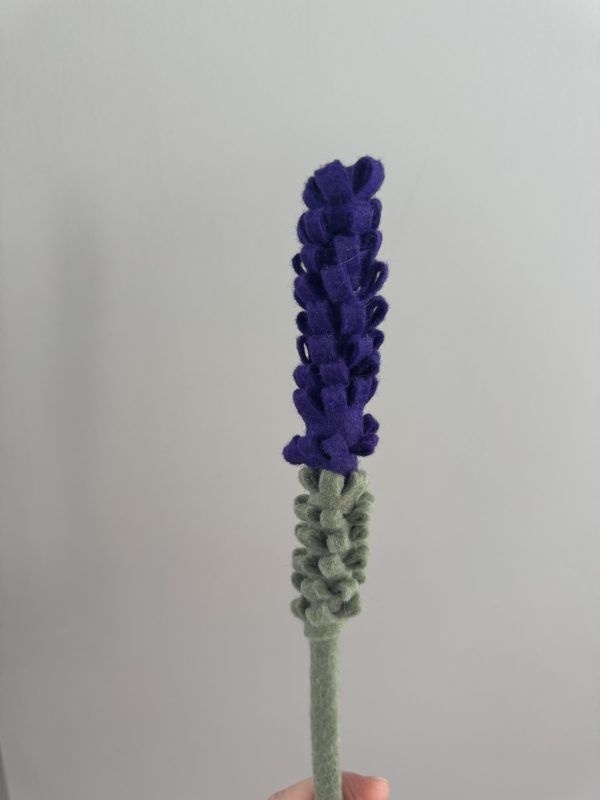 Handmade Felt Lavender Stem - 3 colours available