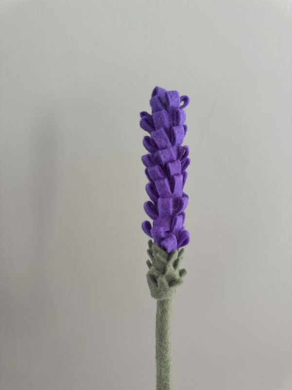 Handmade Felt Lavender Stem - 3 colours available