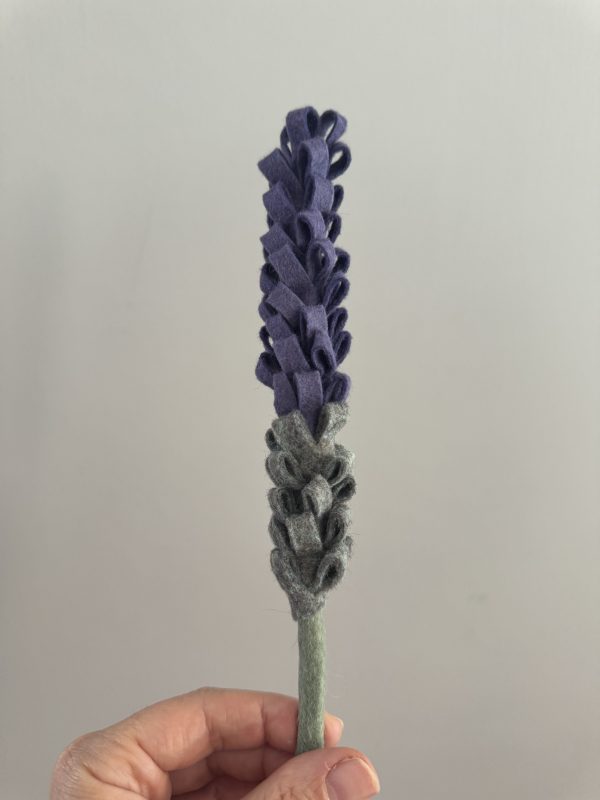 Handmade Felt Lavender Stem - 3 colours available
