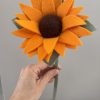 Vibrant Handmade Felt Sunflower -2 types