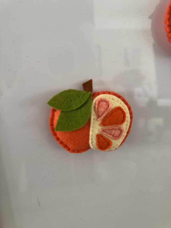 Playful Felt Fruit Magnets