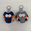 Cute Felt owl key ring