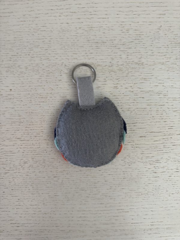 Cute Felt owl key ring