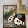 Felt Apple and Pear Bookmarks - 2 colours