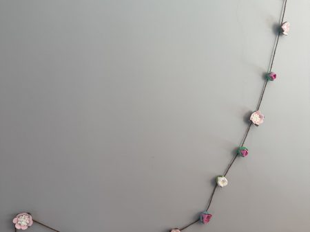 Pink Felt flower Garland