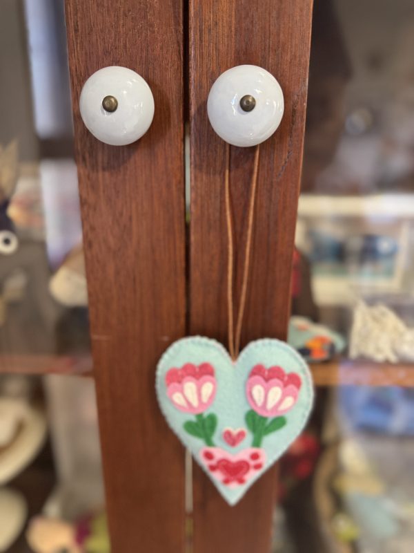 Romantic Felt Heart Ornament