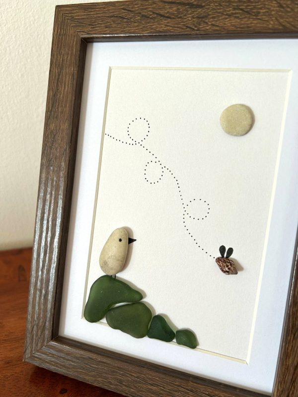 Seaglass Pebble Art