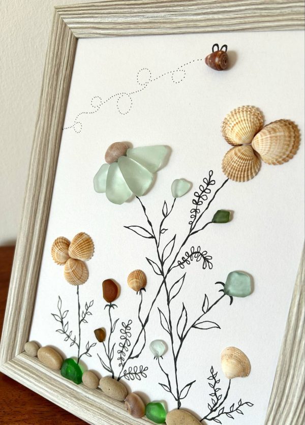 Seaglass, Seashell, Pebble Art