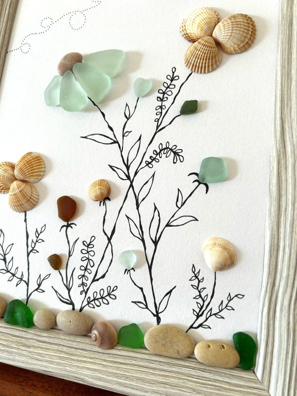 Seaglass, Seashell, Pebble Art