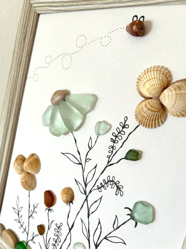 Seaglass, Seashell, Pebble Art