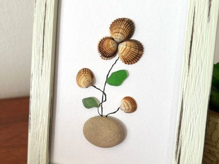 Seaglass Seashell flowers
