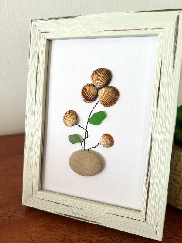 Seaglass Seashell flowers