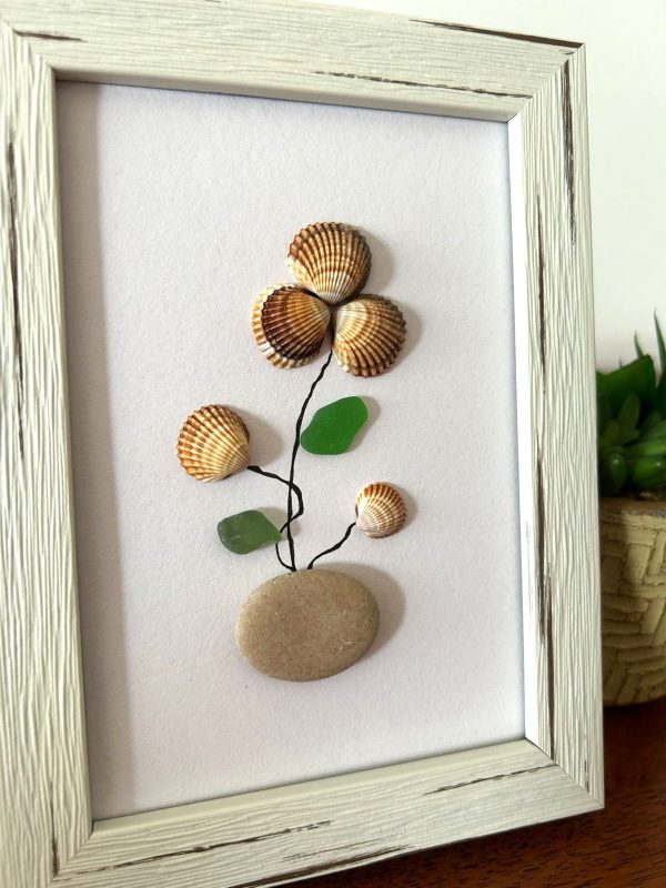 Seaglass Seashell flowers