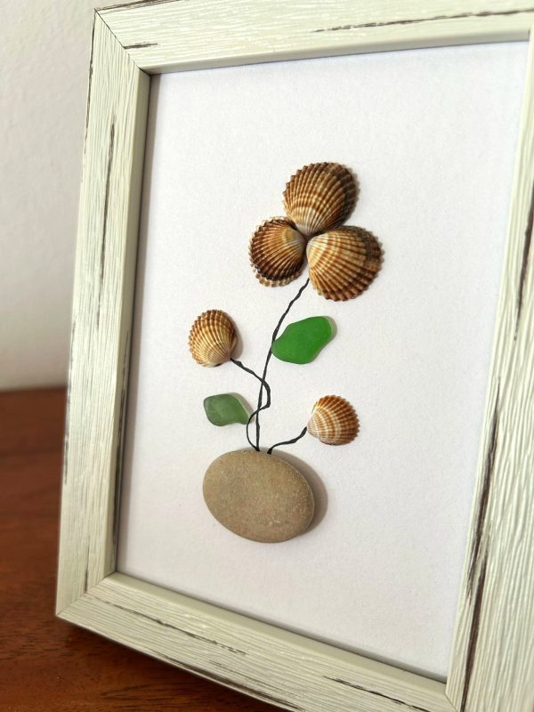 Seaglass Seashell flowers