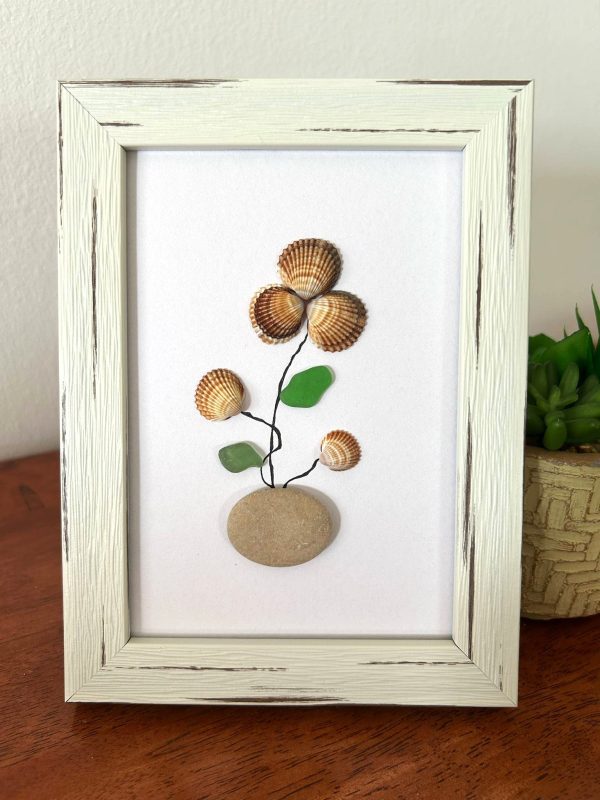 Seaglass Seashell flowers