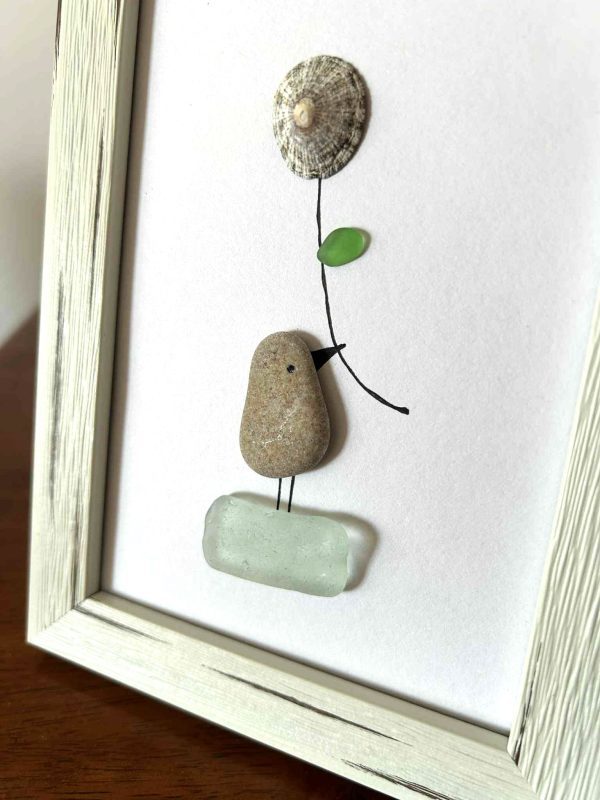 Seaglass, Pebble, Seashell Minimalist Art